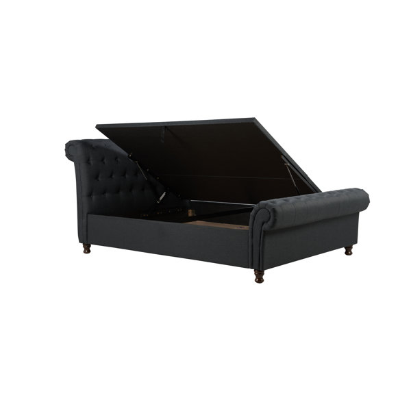 Three Posts Adella Upholstered Ottoman Bed & Reviews Wayfair.co.uk